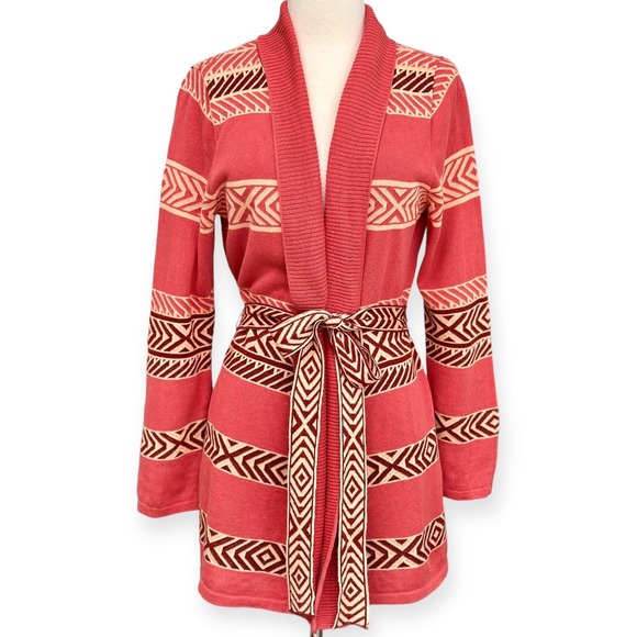 Pendleton Sweaters - SOLD Pendleton LINEN Southwest Western Aztec Blanket Tribal Cardigan Sweater Med